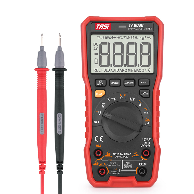 TA803系列 9999计数自动量程数字万用表（带温度测量）
