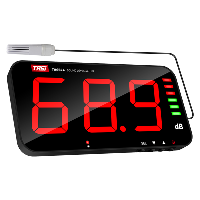 TA654 Series Large-Display Digital Sound Level Meter (External Sensor)