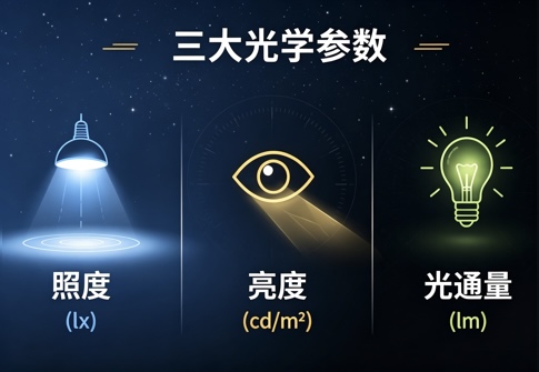 照度、亮度、光通量有什么区别？一文了解三种常见光学参数