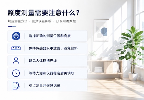 照度测量过程中需要注意什么？