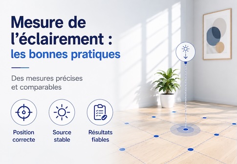À quoi faut-il faire attention lors de la mesure de l’éclairement ?