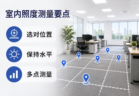如何正确测量室内照度？