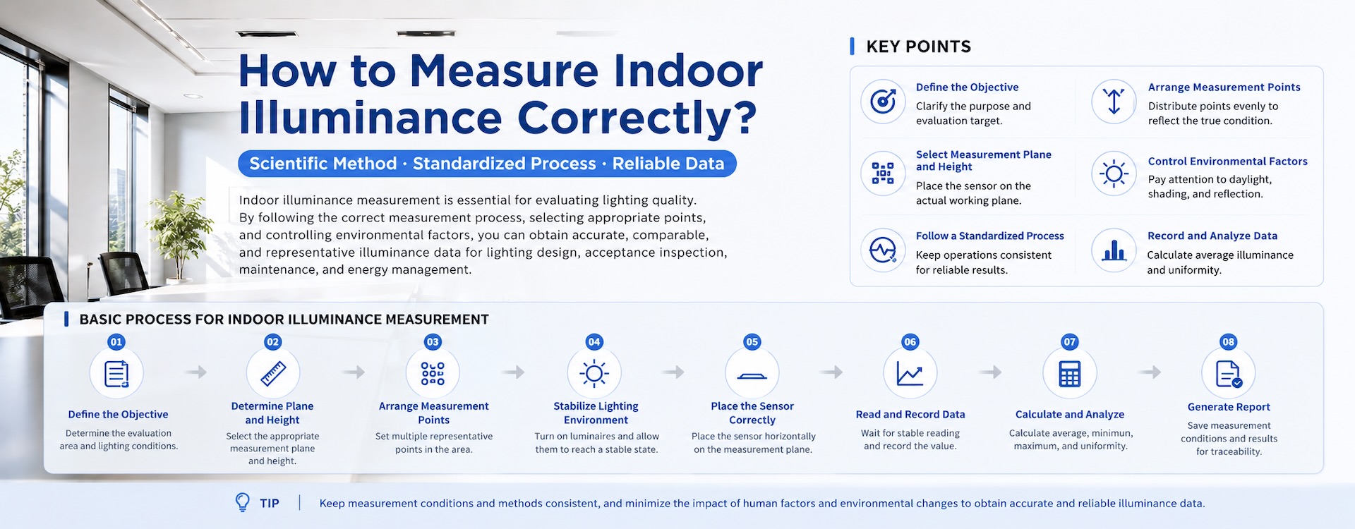 How to Measure Indoor Illuminance Correctly?