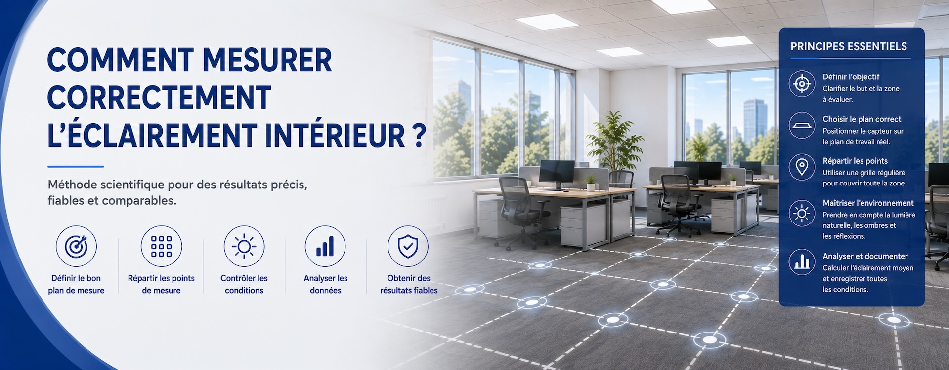Comment mesurer correctement l’éclairement intérieur ?