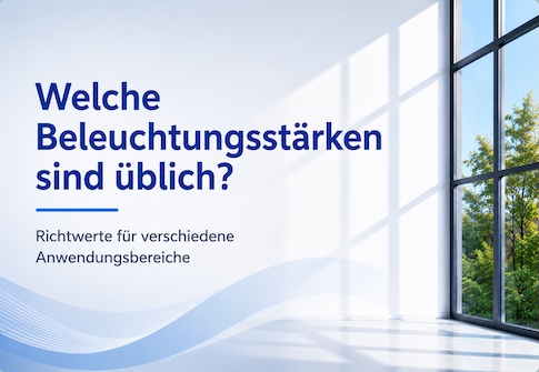 Welche Beleuchtungsstärken sind üblich?