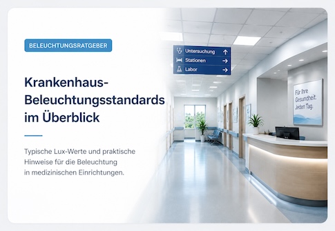 Krankenhaus-Beleuchtungsstandards und Beleuchtungsstärken im Überblick