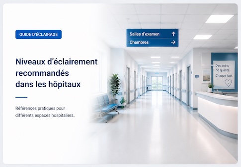 Références des niveaux d’éclairement dans les hôpitaux