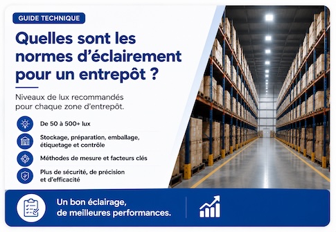 Quelles sont les normes d’éclairement pour un entrepôt ?