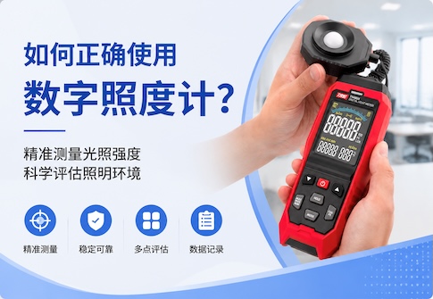如何正确使用数字照度计?