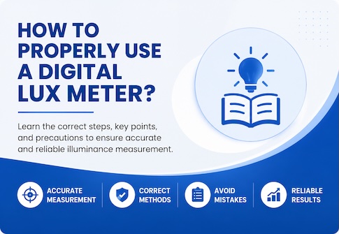 How to Properly Use a Digital Lux Meter?