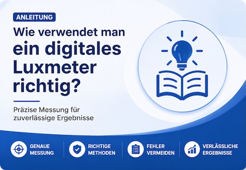Wie verwendet man ein digitales Luxmeter richtig?