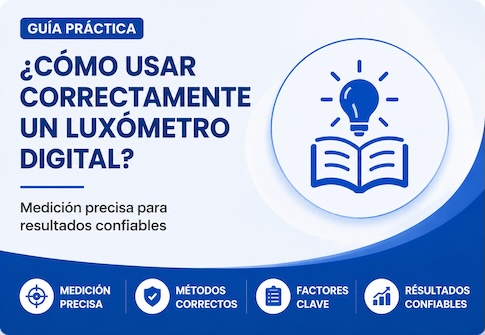 ¿Cómo utilizar correctamente un luxómetro digital?