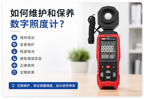 如何维护和保养数字照度计?