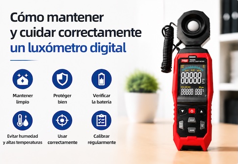 ¿Cómo utilizar correctamente un luxómetro digital?