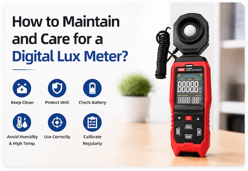 How to Maintain and Care for a Digital Lux Meter?
