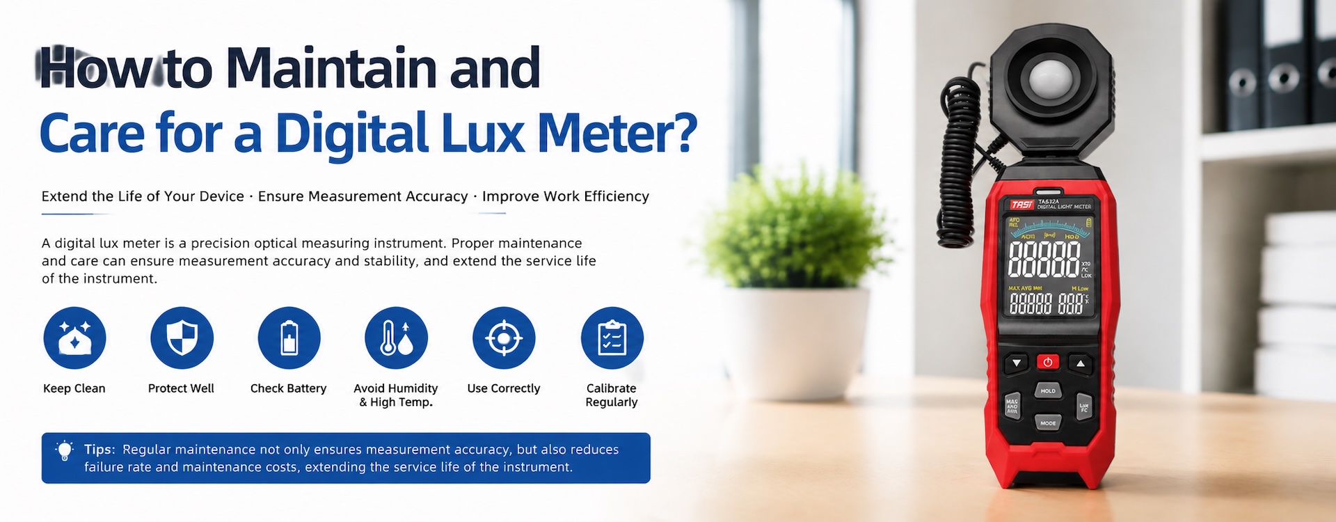 How to Maintain and Care for a Digital Lux Meter?