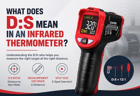 What Does the D:S Distance-to-Spot Ratio Mean on an Infrared Thermometer?