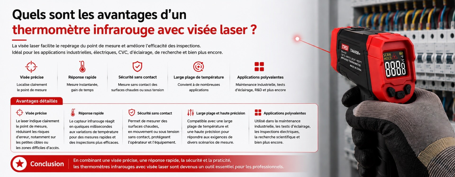 Quels sont les avantages d’un thermomètre infrarouge avec visée laser ?