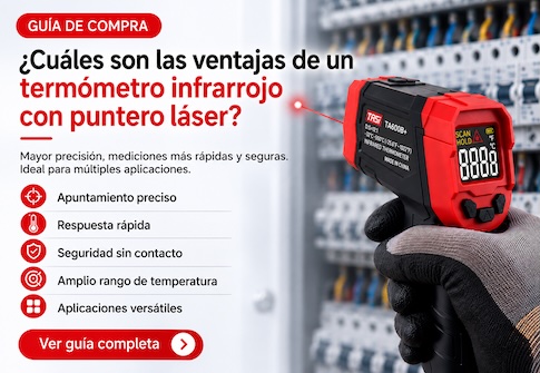 ¿Qué ventajas ofrece un termómetro infrarrojo con puntero láser?
