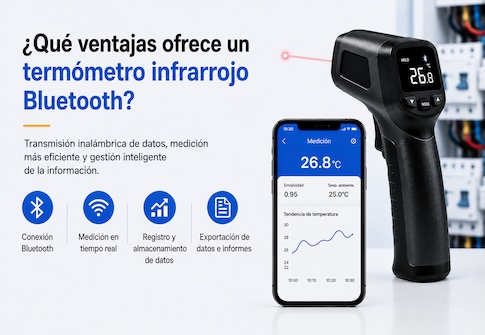 ¿Qué ventajas ofrece un termómetro infrarrojo con Bluetooth?