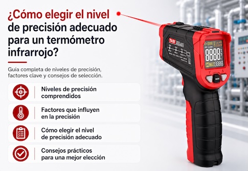 ¿Cómo elegir la precisión adecuada de un termómetro infrarrojo?