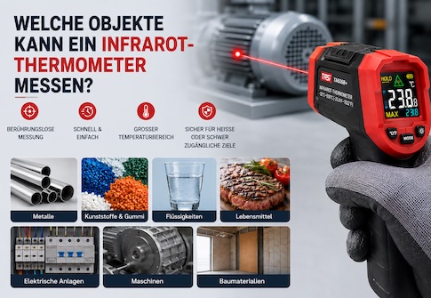 Welche Objekttemperaturen kann ein Infrarot-Thermometer messen?