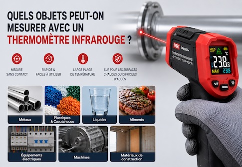 Quels types d’objets peut-on mesurer avec un thermomètre infrarouge ?