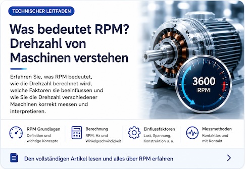 Was bedeutet RPM? Drehzahl von Maschinen und Anlagen richtig verstehen