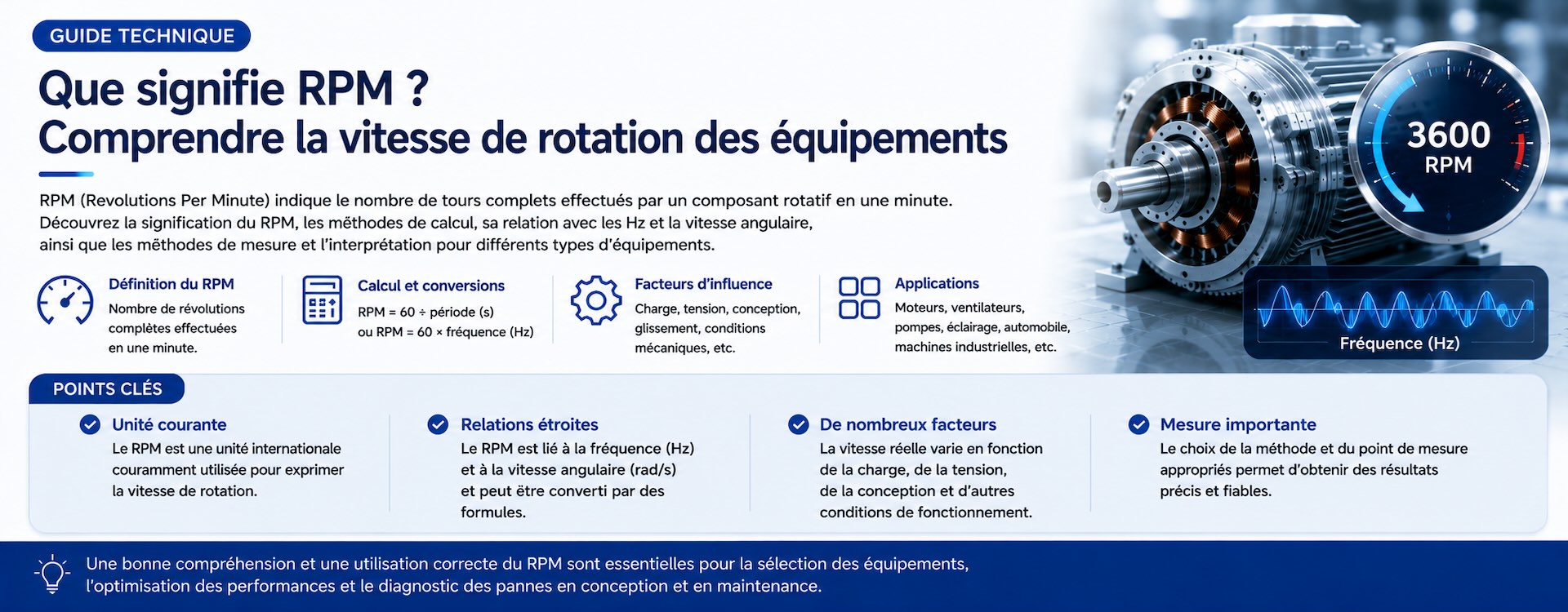 Que signifie RPM ? Comprendre la vitesse de rotation d’un équipement