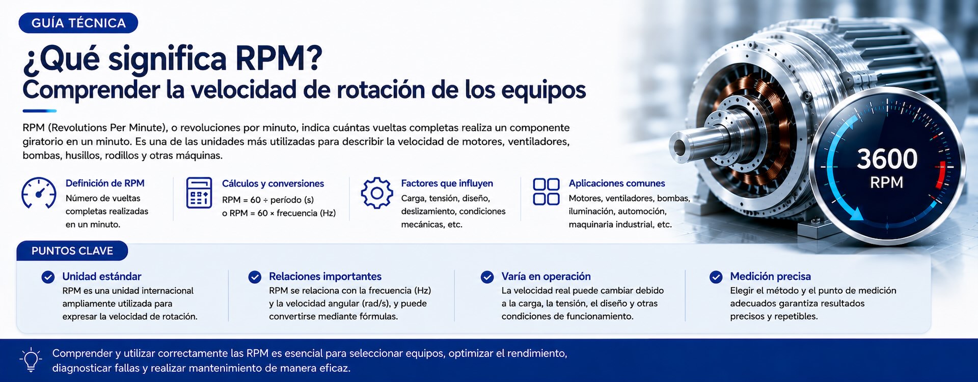 ¿Qué significa RPM? Cómo entender la velocidad de rotación de un equipo