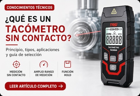 ¿Qué es un tacómetro sin contacto?