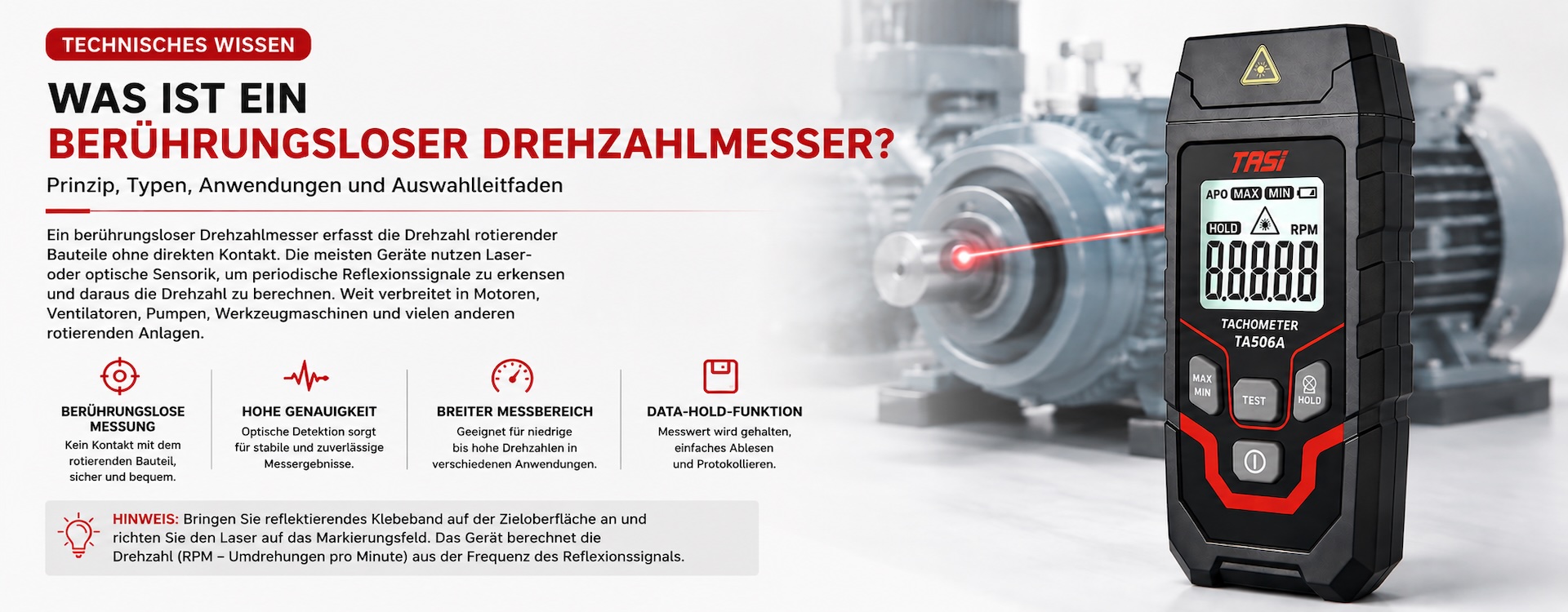 Was ist ein berührungsloser Drehzahlmesser?