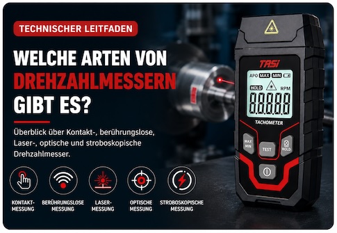 Welche Arten von Drehzahlmessern gibt es?