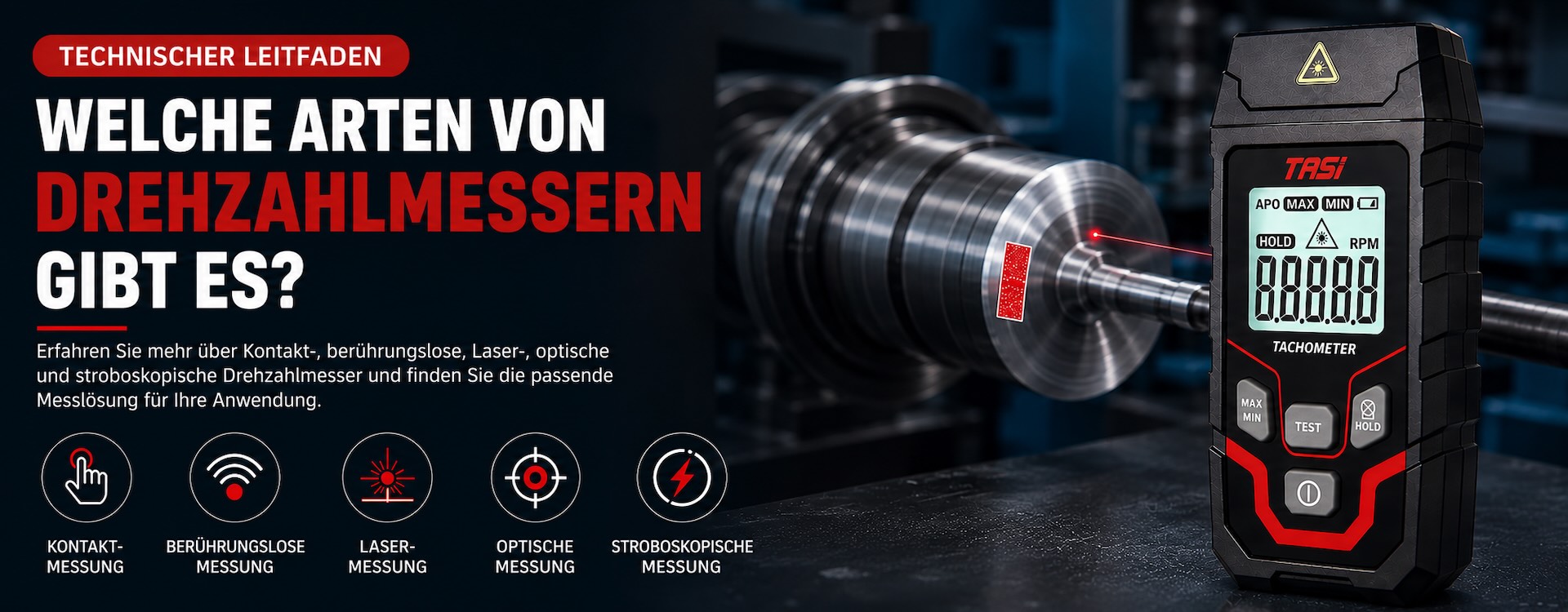 Welche Arten von Drehzahlmessern gibt es?