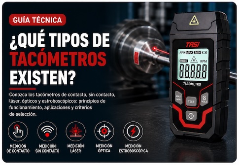 ¿Qué tipos de tacómetros existen?