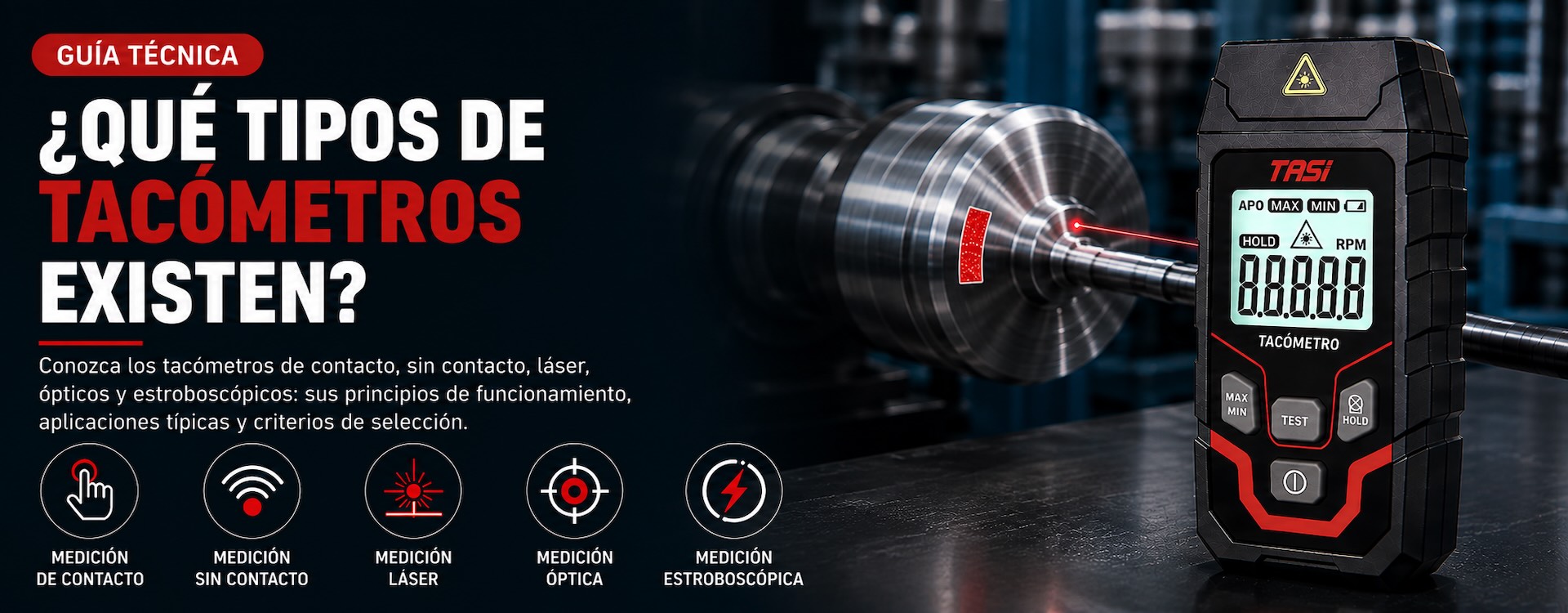 ¿Qué tipos de tacómetros existen?