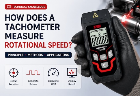 How Does a Tachometer Measure Rotational Speed?