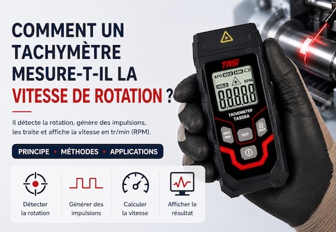 Comment un tachymètre mesure-t-il la vitesse de rotation ?