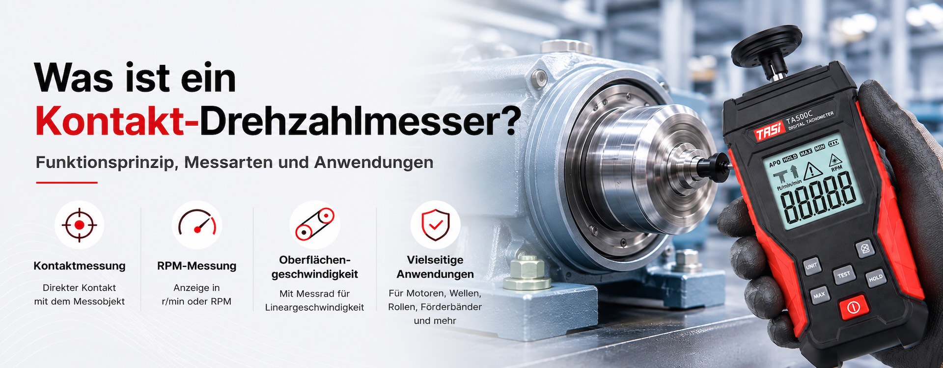 Was ist ein Kontakt-Drehzahlmesser?