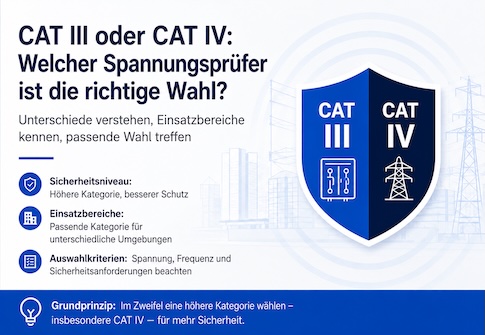 CAT III oder CAT IV: Welcher Spannungsprüfer ist die richtige Wahl?