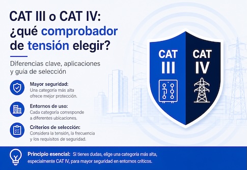 CAT III o CAT IV: ¿qué comprobador de tensión elegir?