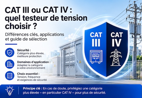 Testeur de tension CAT III ou CAT IV : comment choisir ?