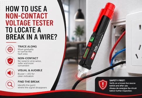 How to Use a Non-Contact Voltage Tester to Check Wiring in an Electrical Panel
