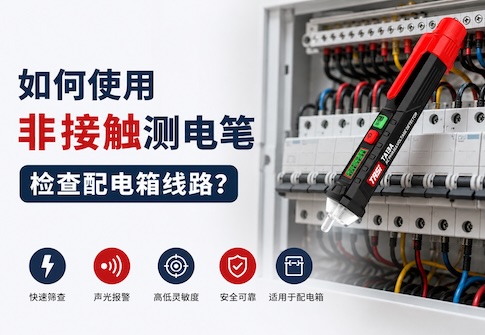 如何使用非接触测电笔查找电线断点？