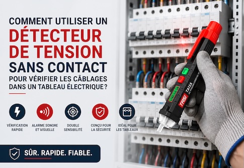 Comment utiliser un détecteur de tension sans contact pour localiser une coupure de fil ?