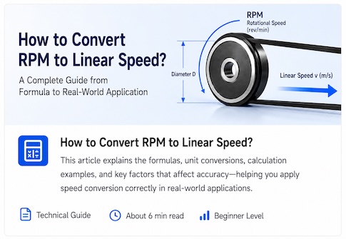 How to Convert RPM to Linear Speed