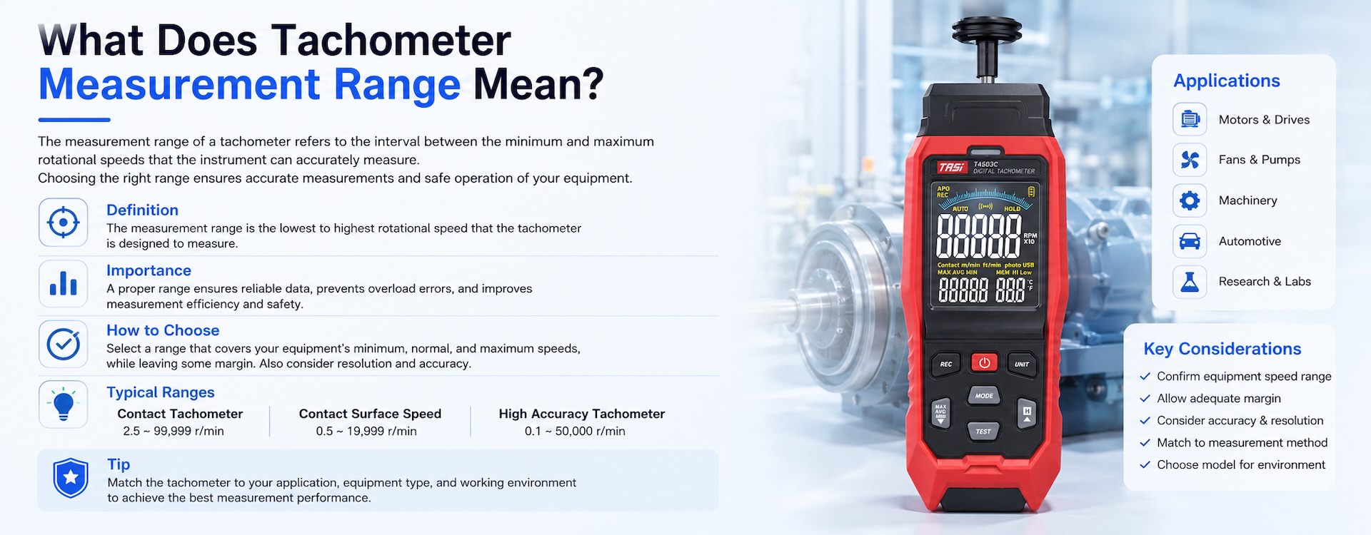 What Does Tachometer Measurement Range Mean?