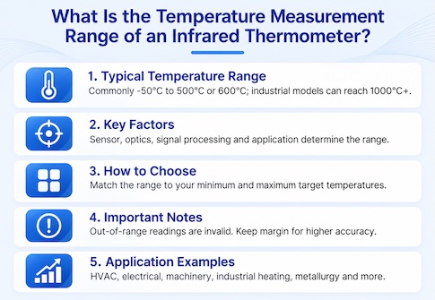 What Is the Temperature Measurement Range of an Infrared Thermometer?