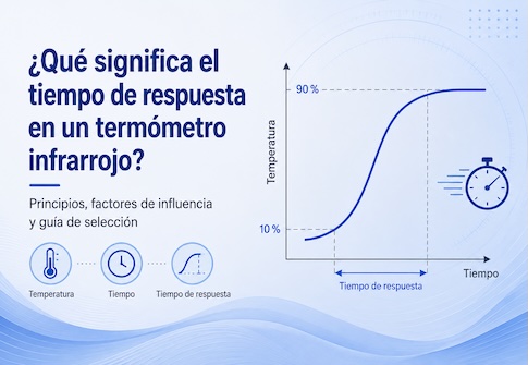 ¿Qué significa el tiempo de respuesta de un termómetro infrarrojo?