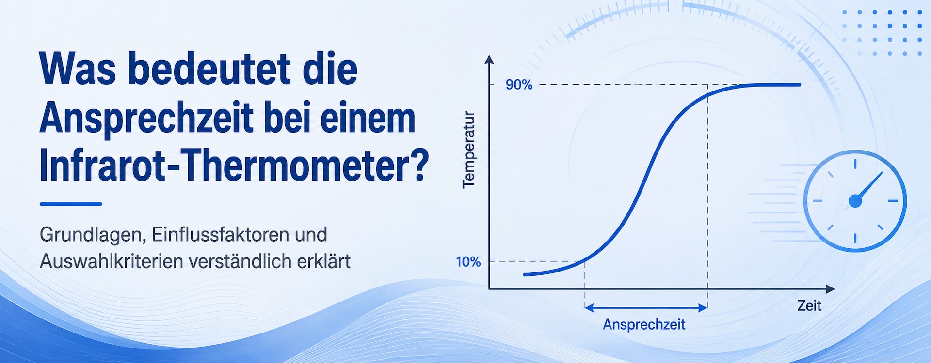 Was bedeutet die Ansprechzeit bei einem Infrarot-Thermometer?